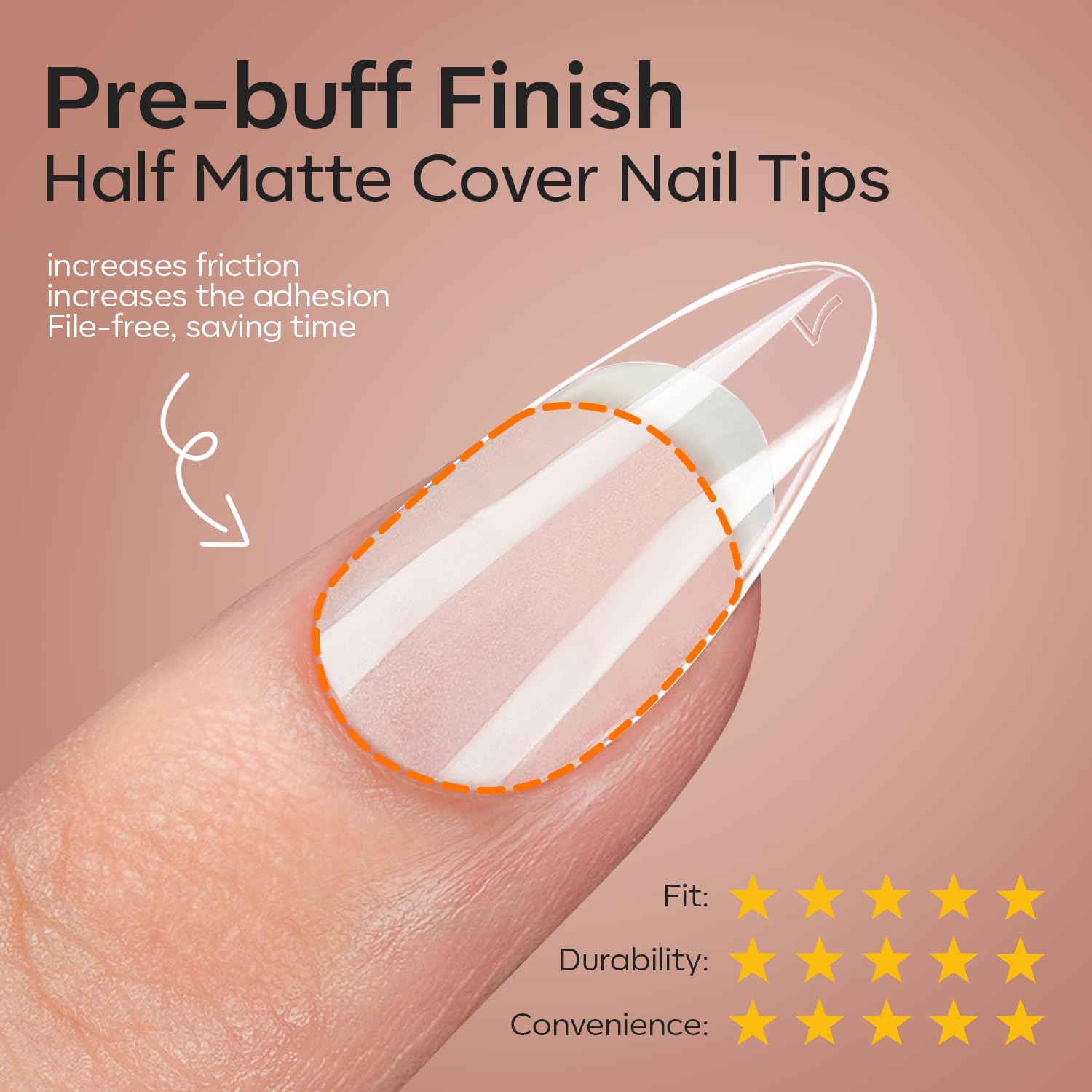 Modelones Kit de Uñas Gel en Forma de Almendra Corta – Pegamento 9-en-1 y Lámpara UV Portátil, 216 Piezas