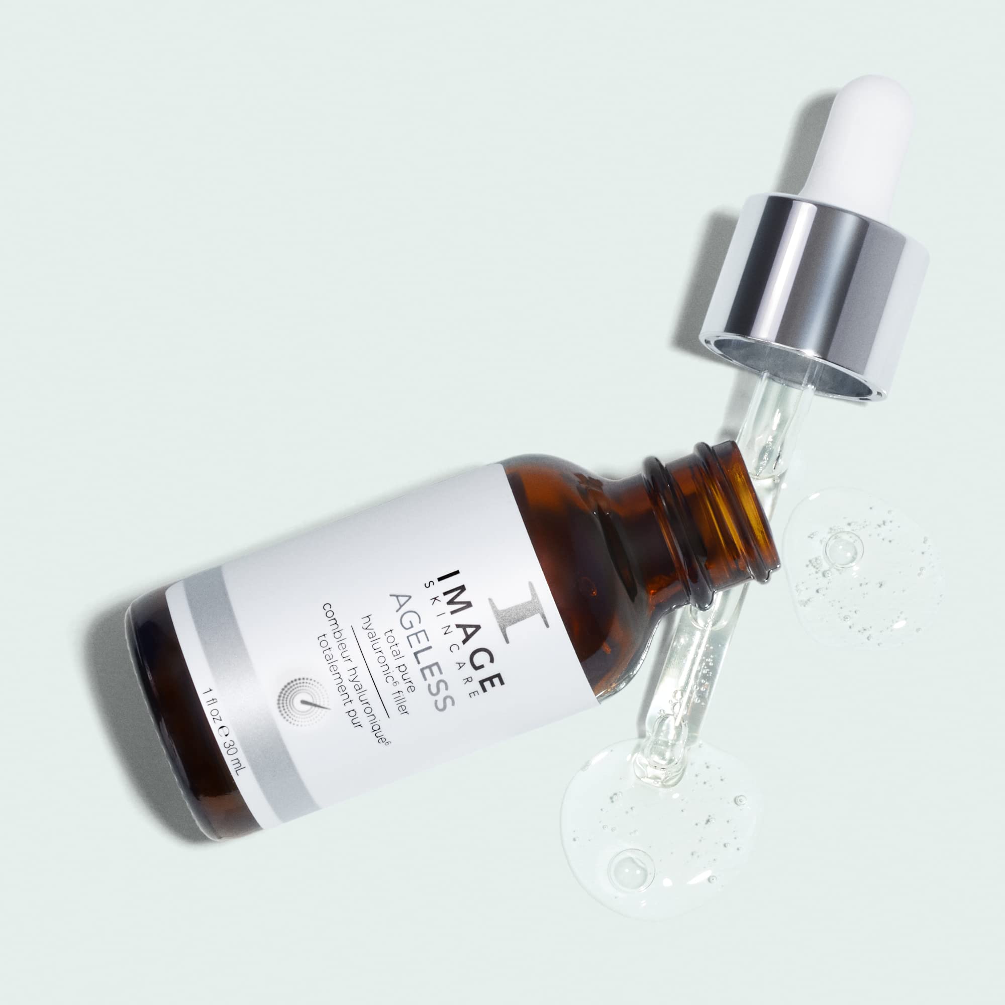 IMAGE Skincare AGELESS 6 Filler box and bottle display for shopping confidence.