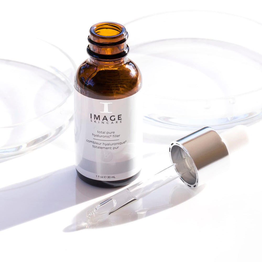 IMAGE Skincare AGELESS 6 Filler on cleansed skin, promoting a dewy glow.
