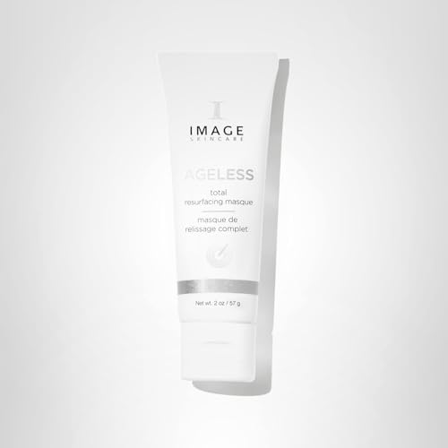 IMAGE Skincare Ageless Total Resurfacing Masque label closeup with clinical exfoliation notes.