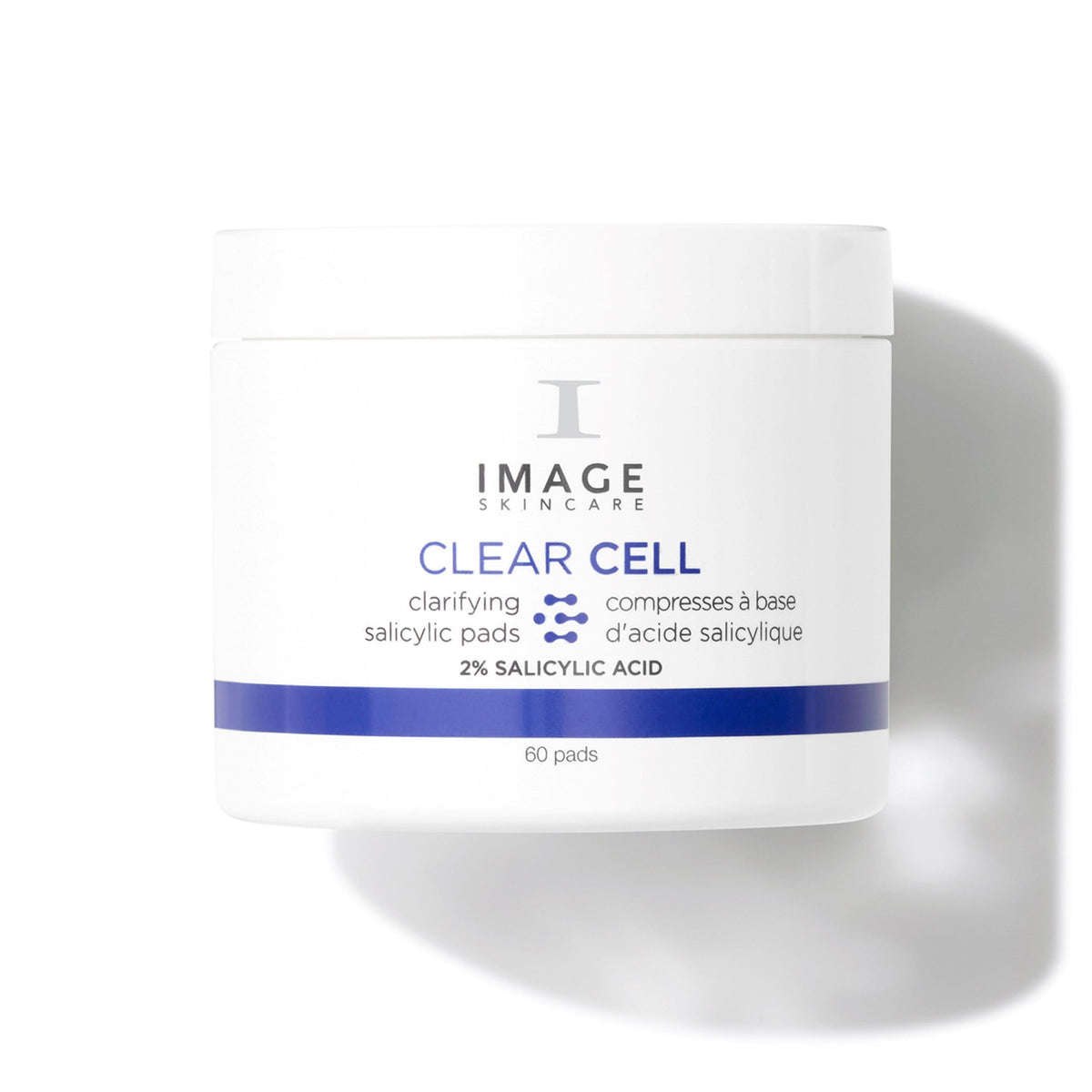 IMAGE Skincare CLEAR CELL pad close-up highlighting oil control for oily-prone skin.
