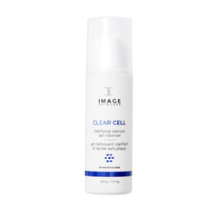 IMAGE Skincare Clear Cell Gel Cleanser bottle highlights oil-control for oily-prone skin.
