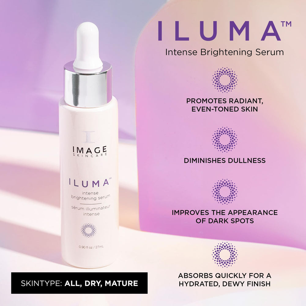 IMAGE Skincare Iluma Intense Brightening Serum texture close-up shows silky absorption