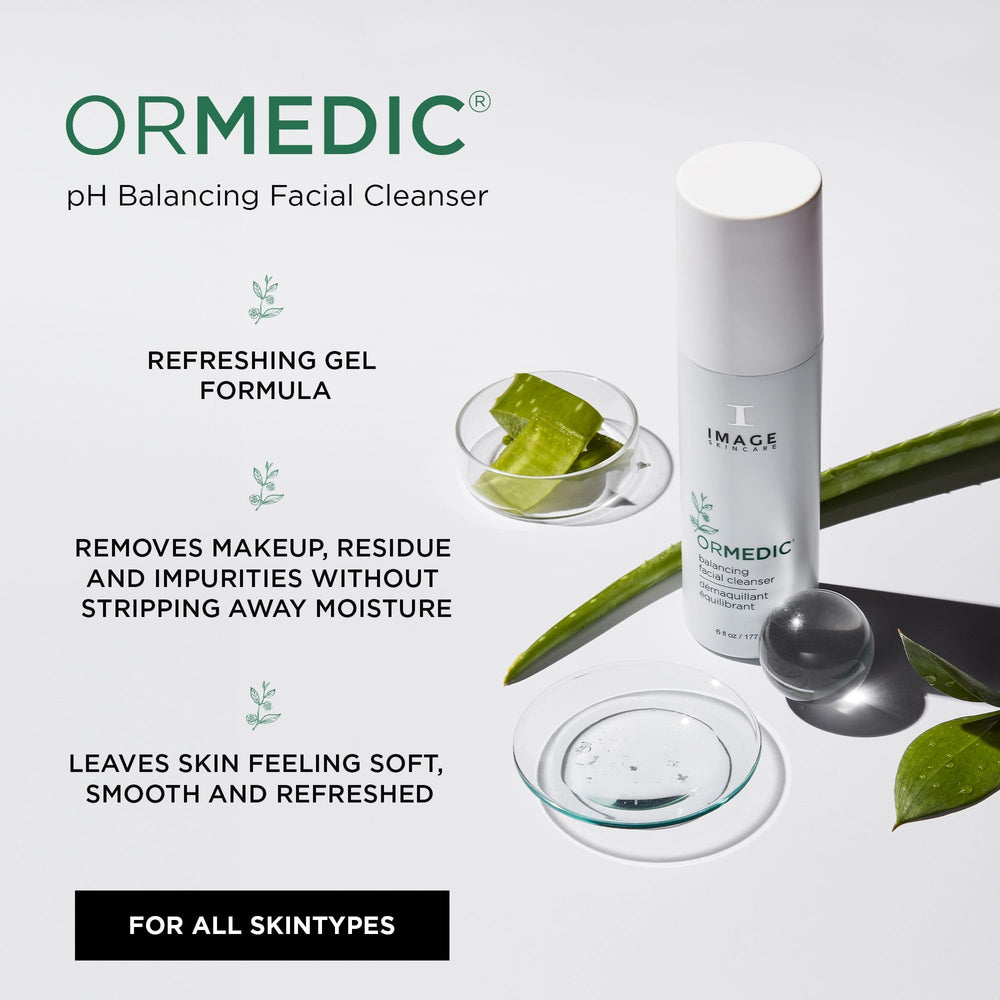 Close-up of ORMEDIC foaming gel formula for natural cleanse
