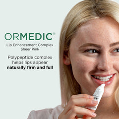IMAGE Skincare ORMEDIC sheer pink tint swatch showing natural color