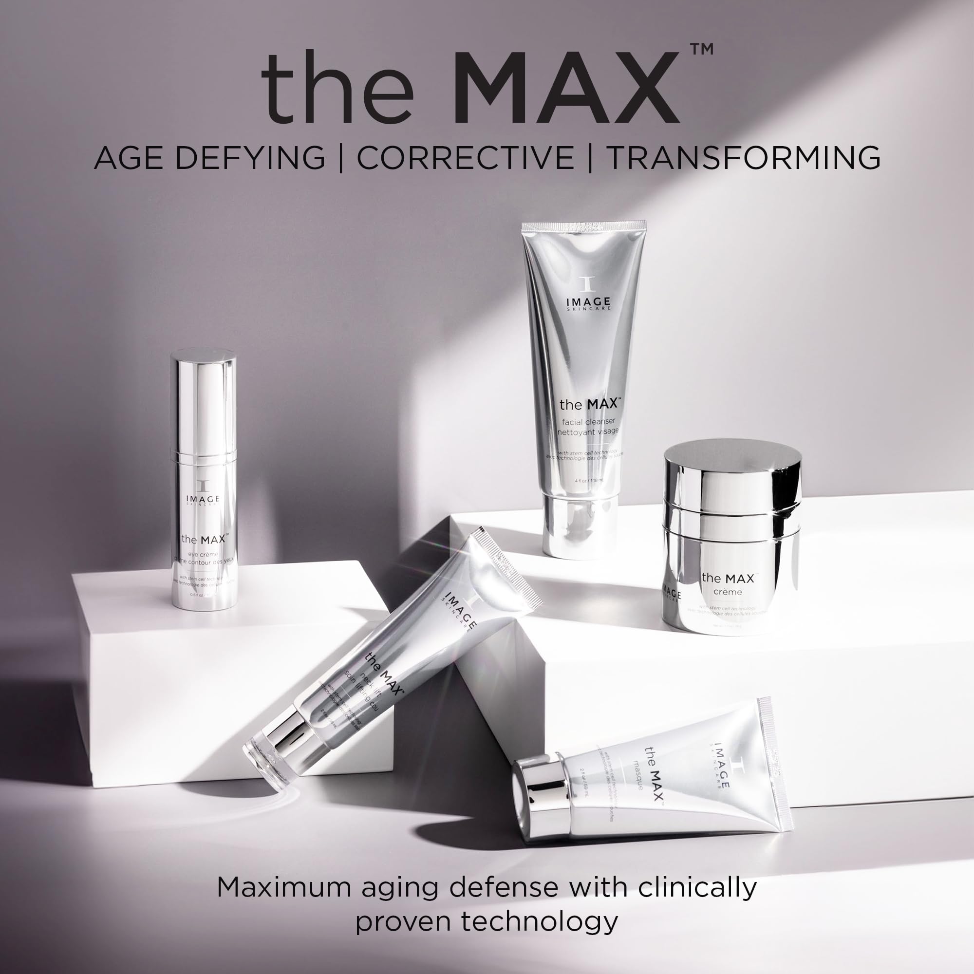 IMAGE Skincare The MAX Cleanser usage demonstrates massage onto damp skin