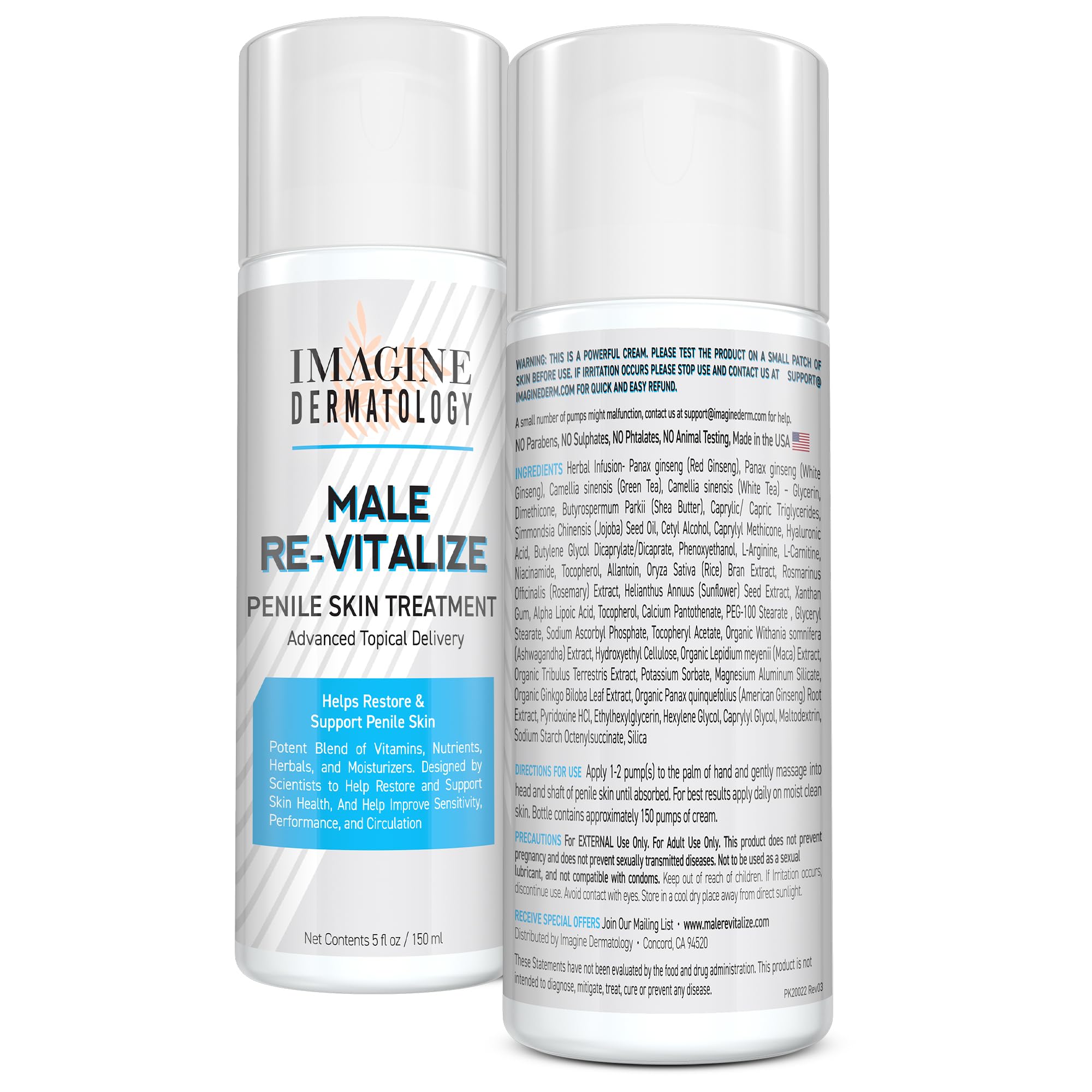 Imagine Dermatology crema de salud masculina, textura seda en aplicación.