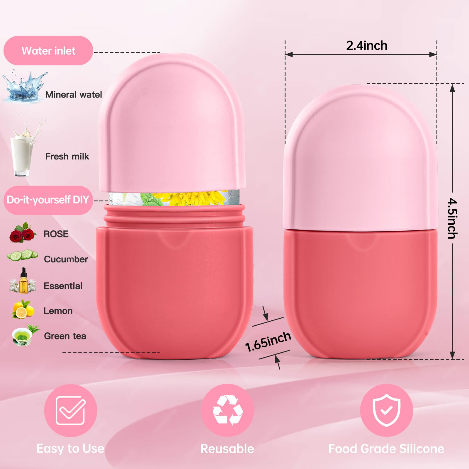 IMEASY silicone ice mold beauty is a reusable tool for customizable cold therapy.