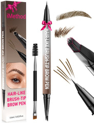 iMethod lápiz de cejas 2 en 1 para delineado natural.