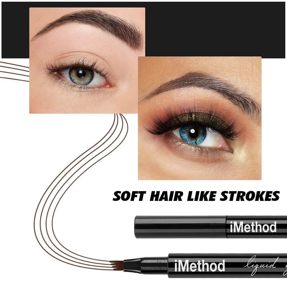 Efecto 3D natural en cejas con el lápiz iMethod.