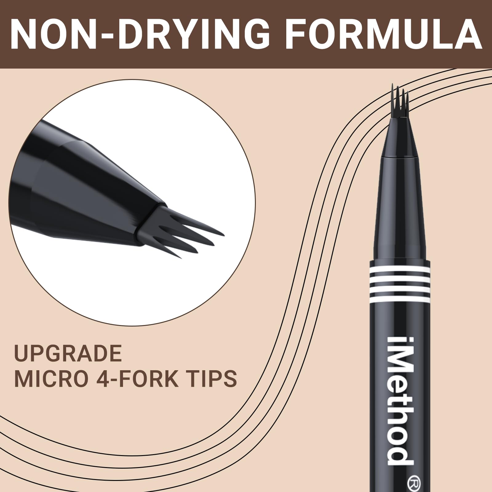 iMethod cejas relleno del hueco para contorno natural de cejas
