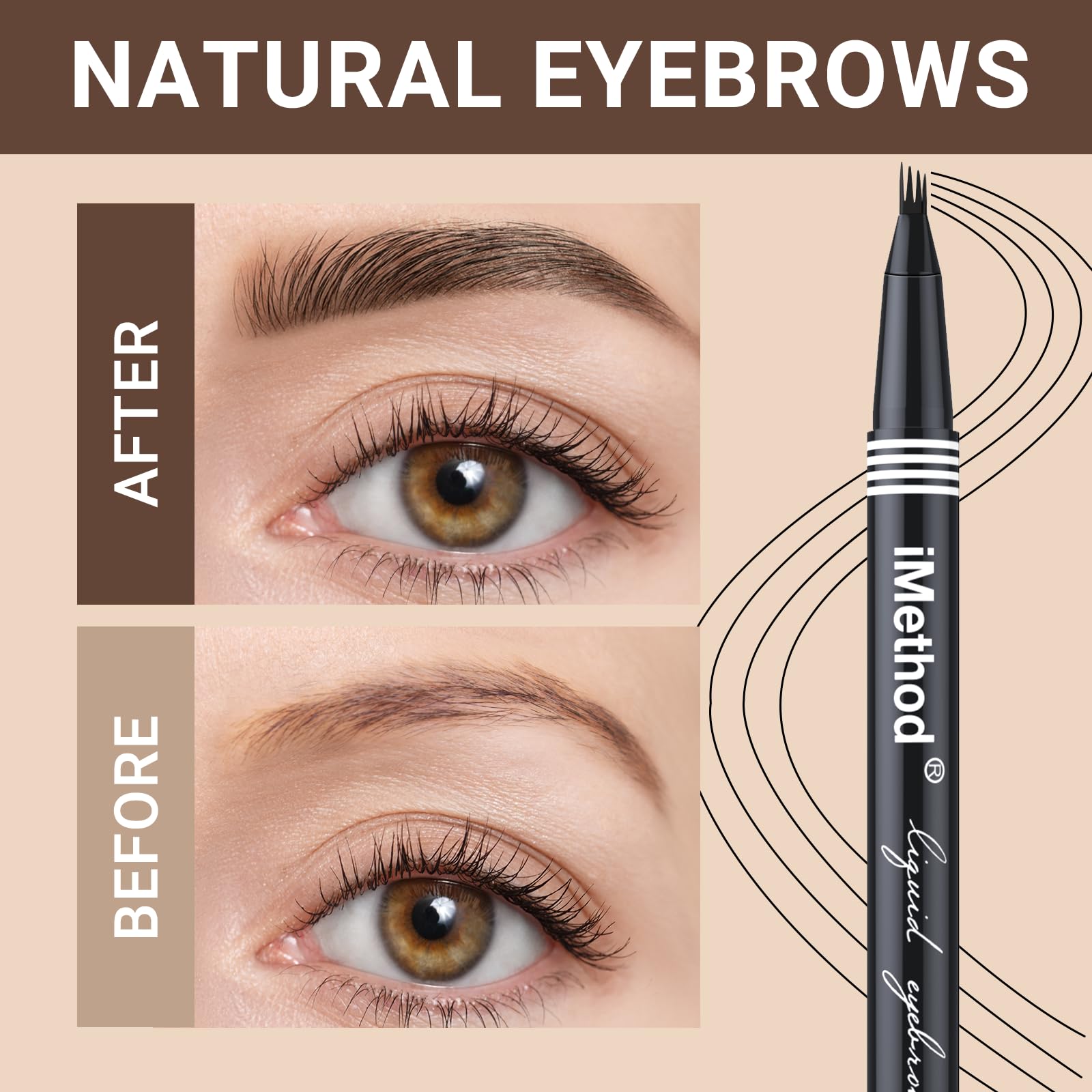 iMethod cejas resistente al agua para un look duradero incluso al sudar