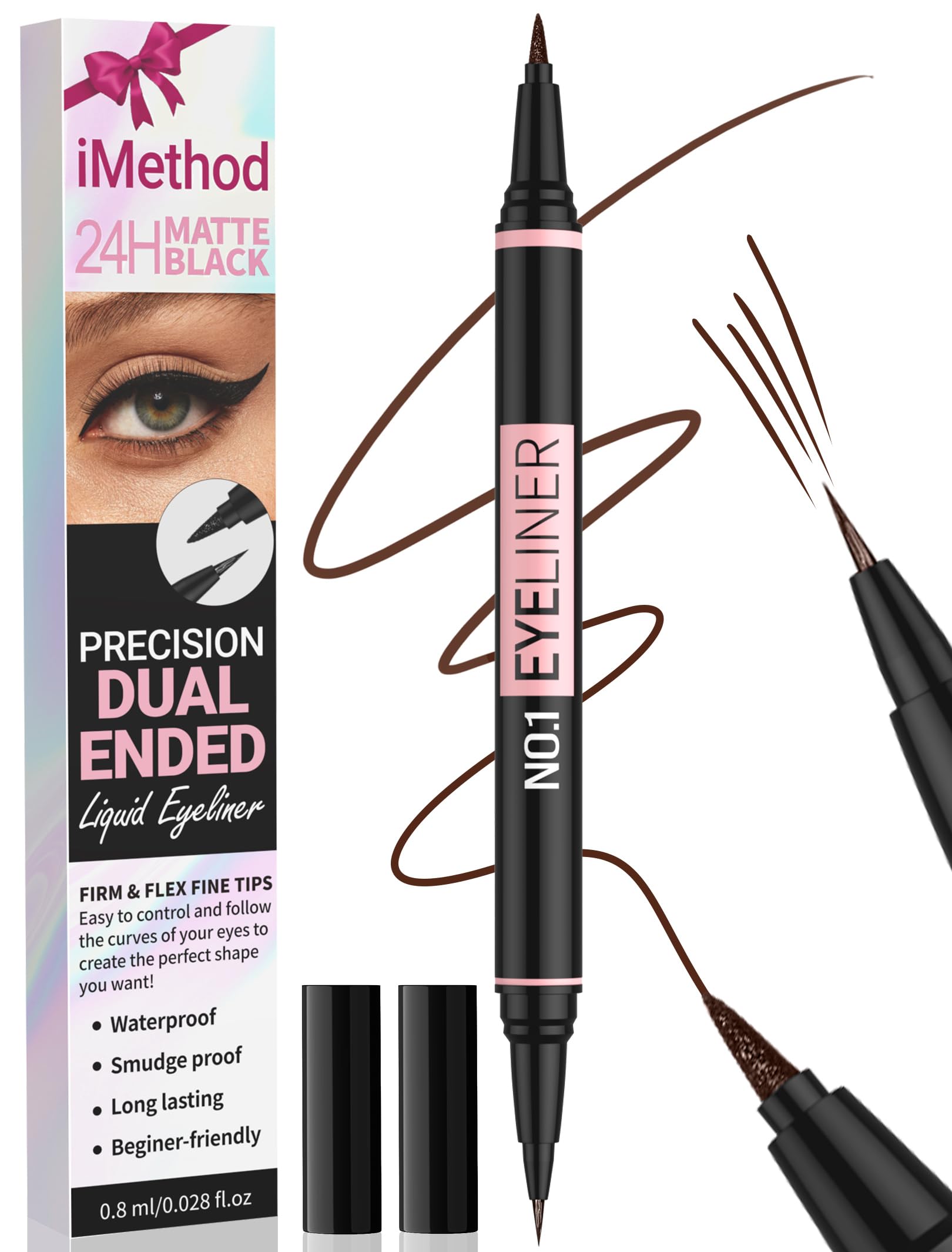 iMethod delineador líquido punta precisa para trazos finos y definidos