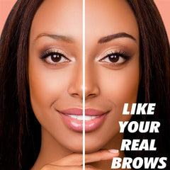 Close-up of iMethod Eyebrow Pen applying precise strokes.
