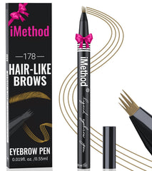iMethod lapiz cejas punta micro cuatro garras para trazos finos y naturales.