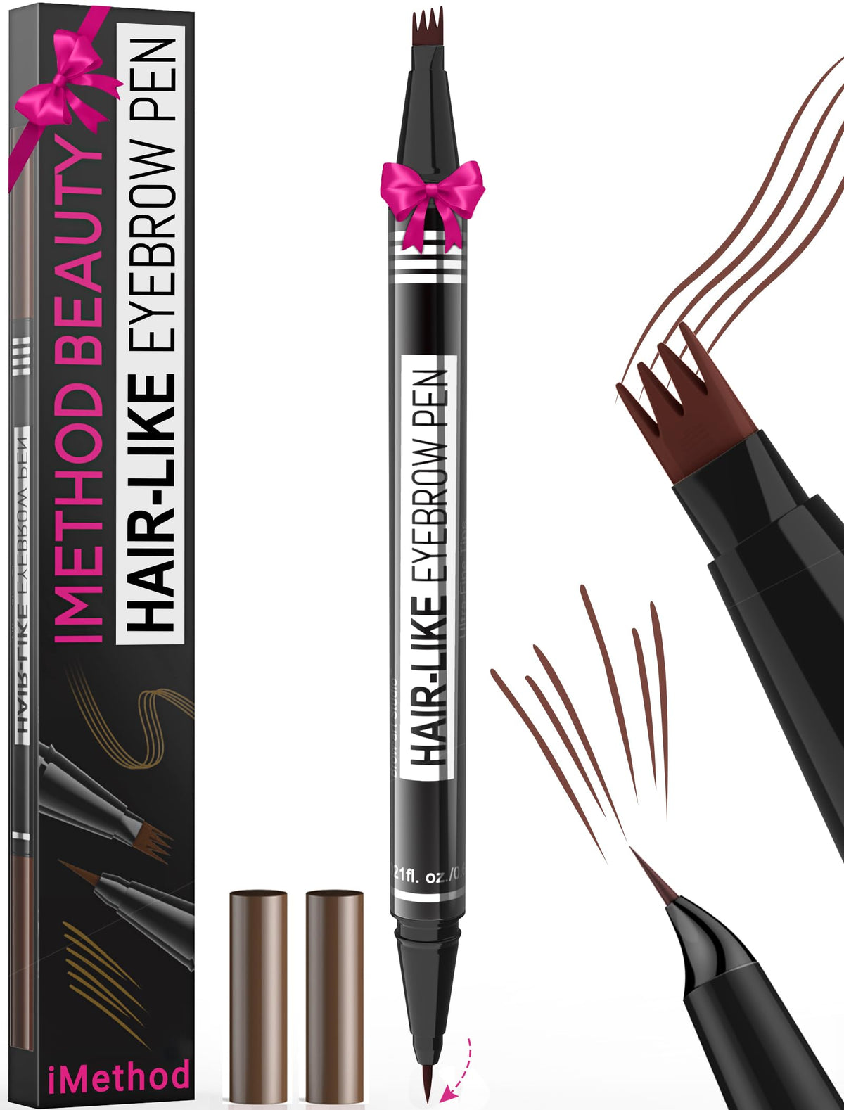 iMethod Microblading Cejas punta 4 tenedores para trazos precisos y naturales