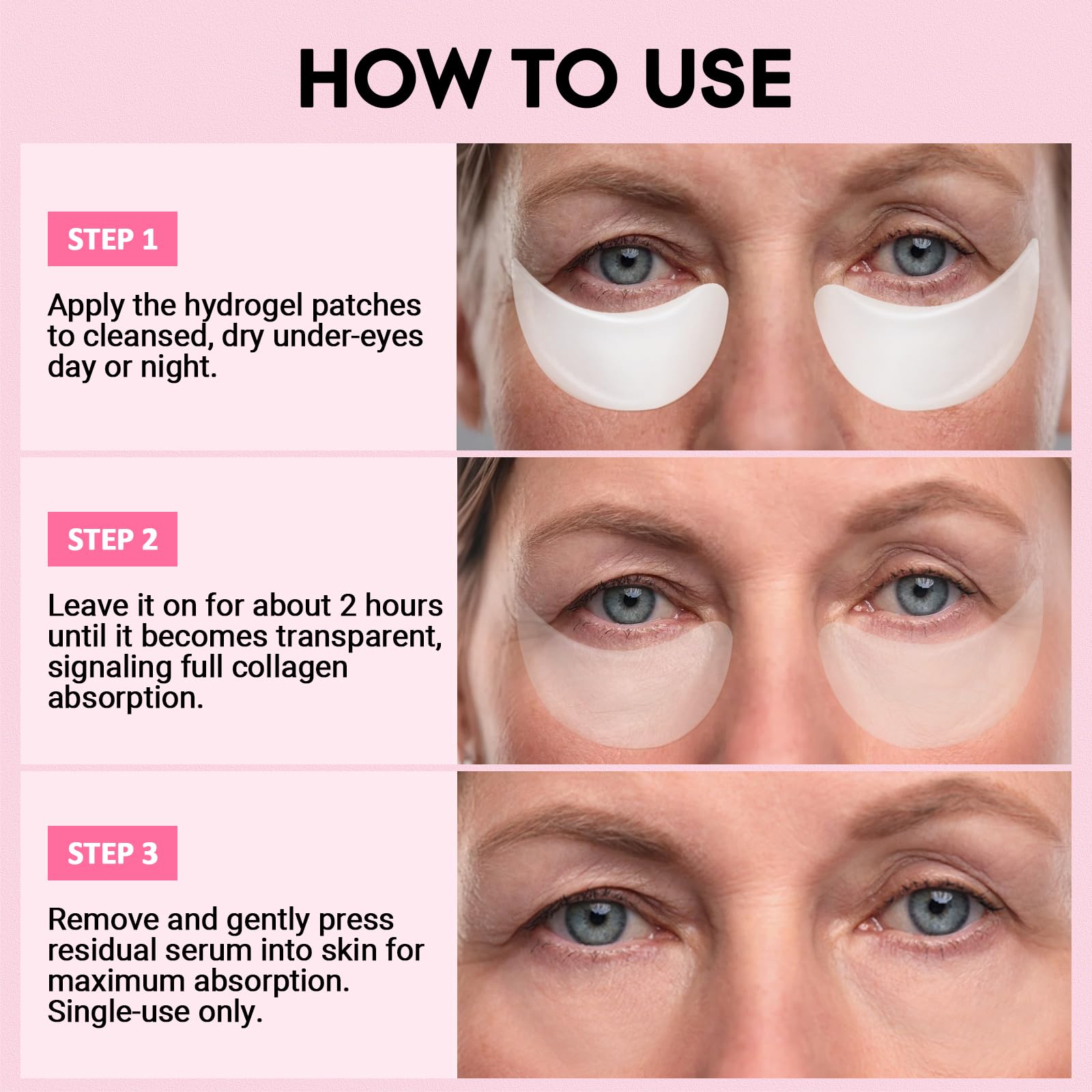 iMethod PDRN Eye Patches pack with 8 pairs highlights value.