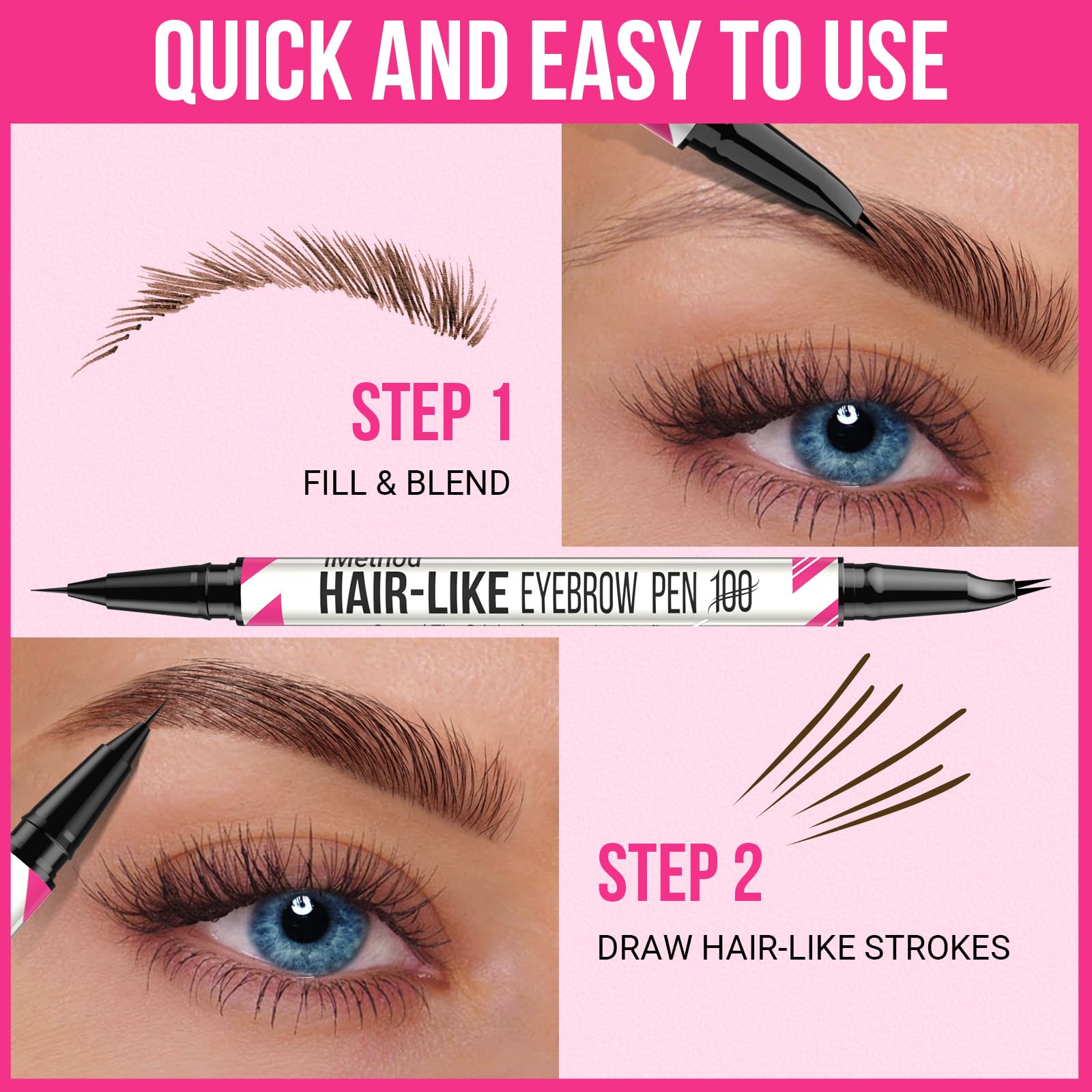 iMethod variedad de tonos para cejas naturales.