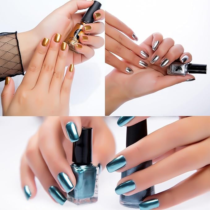 Detalle de brillos metálicos IMGDD para un look glamuroso
