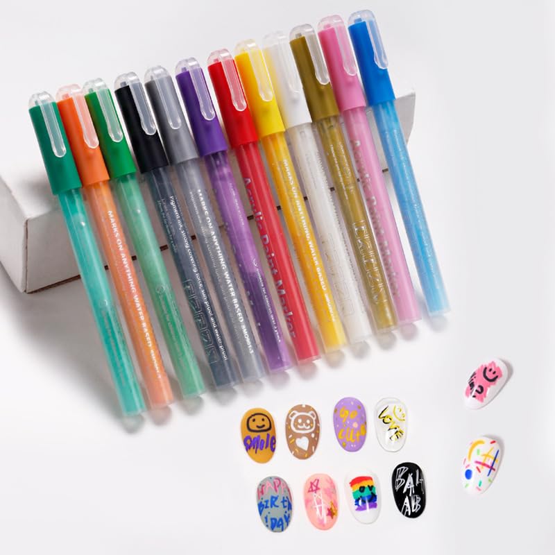 IMGDD Nail Art Pen White Flower Design for delicate floral accents.