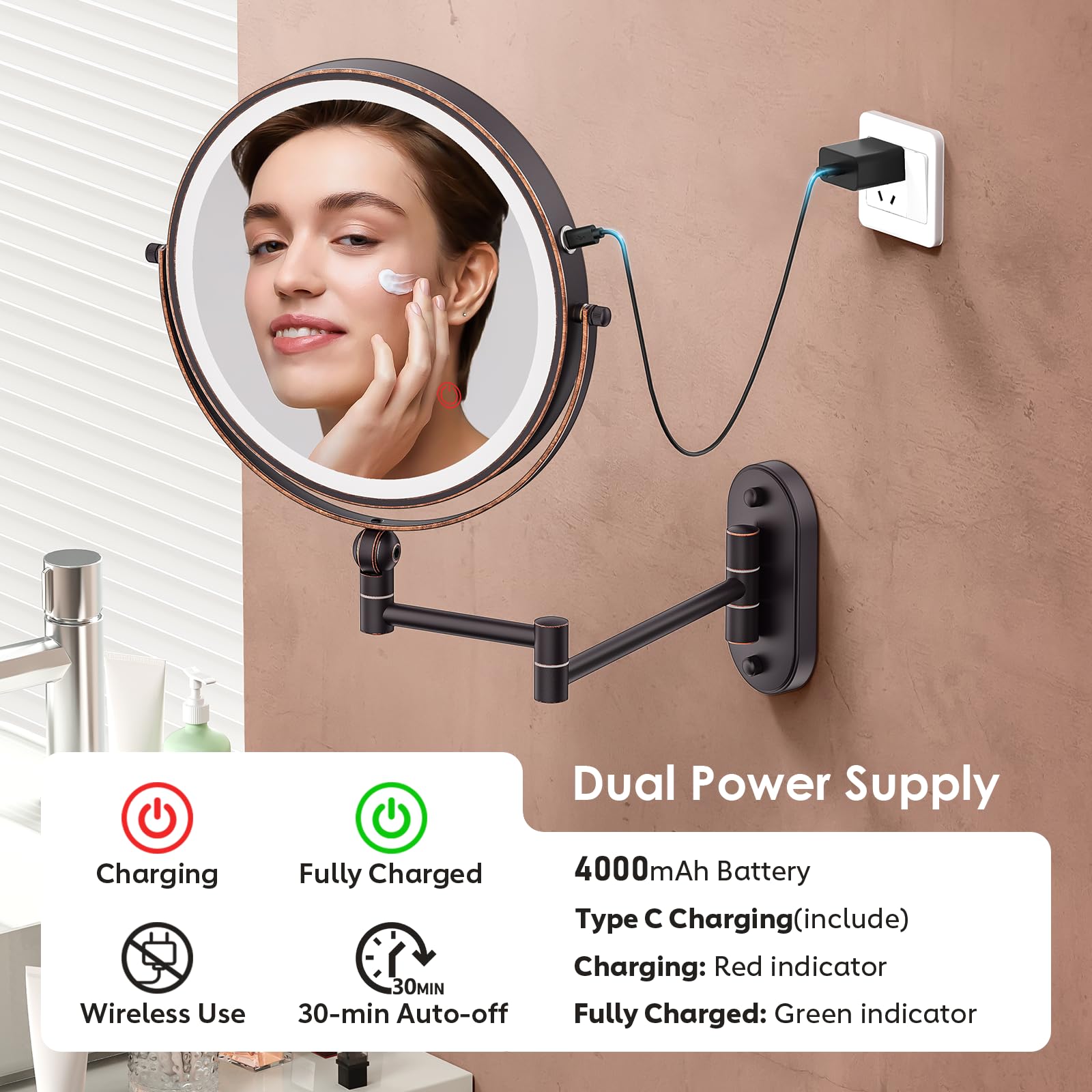 IMIKONA dual sided 1X and 10X magnification for full face and detail work