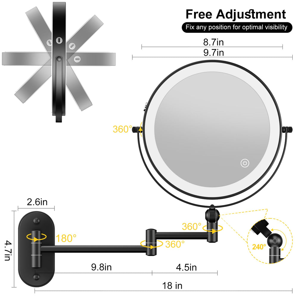 IMIKONA easy wall-mount base for compact bathroom setup