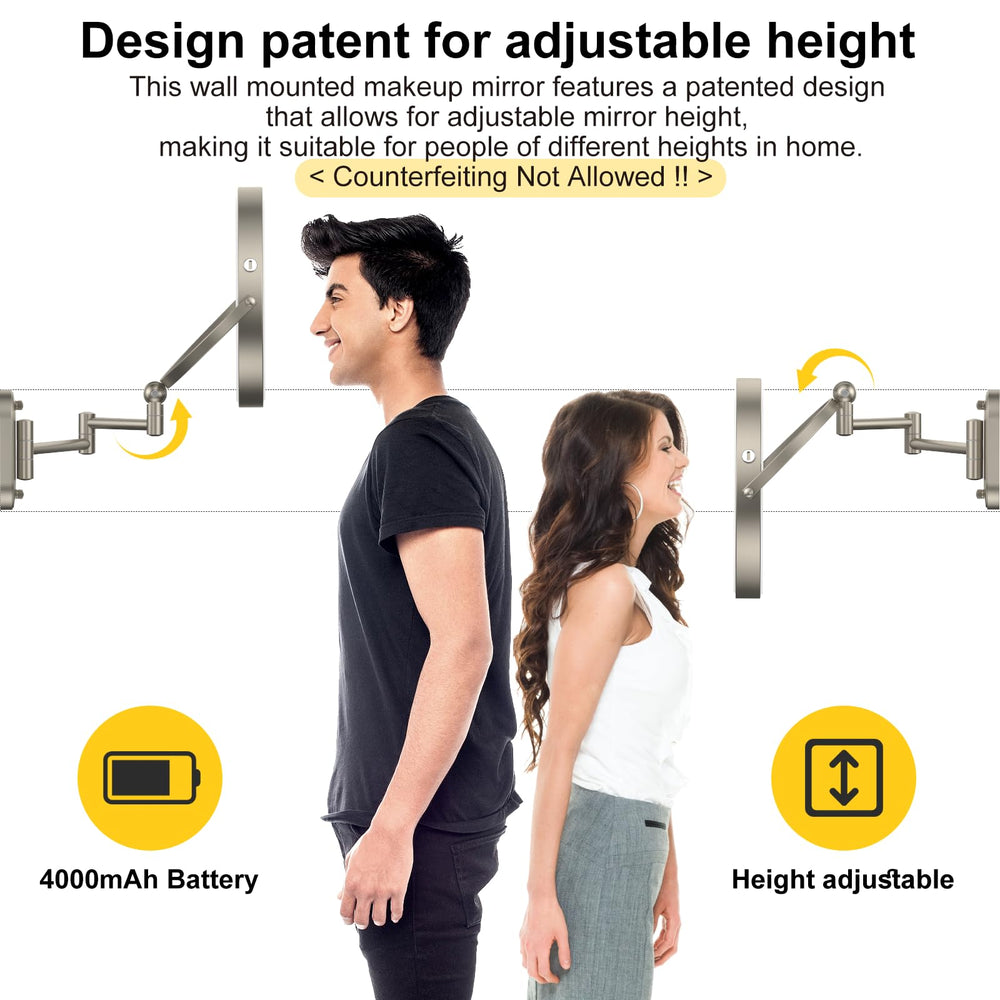 IMIKONA extendable-arm wall mount for flexible viewing angles.
