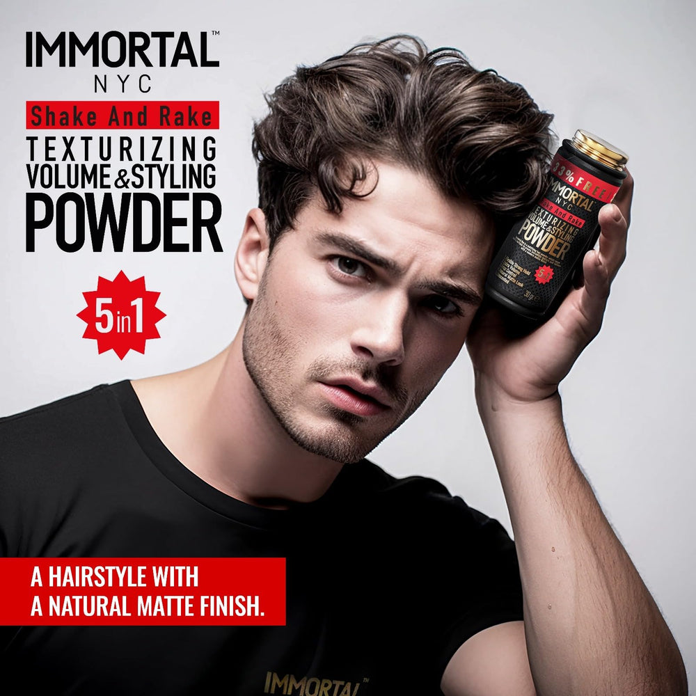 Engrosamiento-volumen de Immortal NYC para definir cabellos delgados.