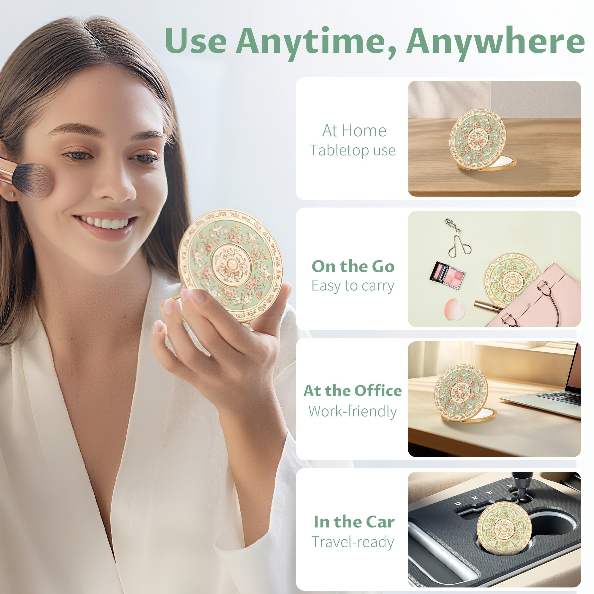 Imperblooms protective pouch safeguards from dust and scratches.