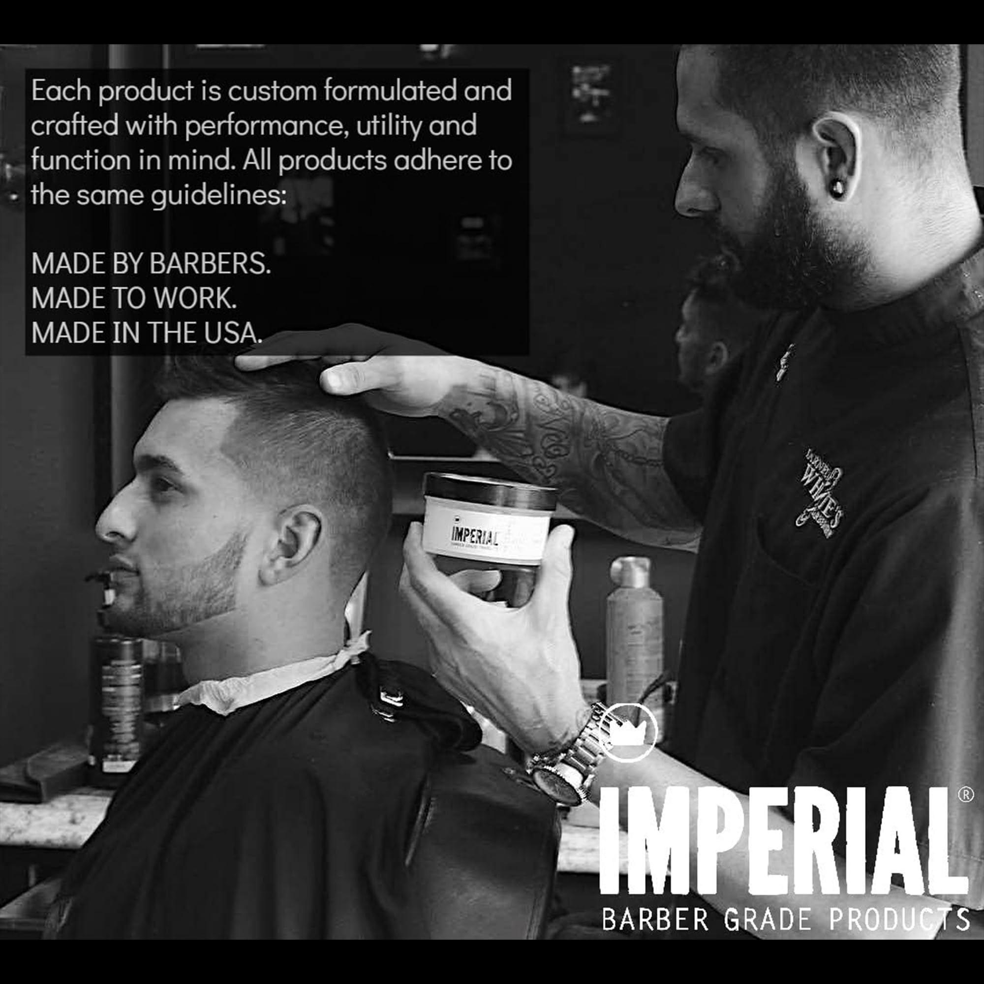 Green Tea extract feature in Imperial Barber Matte Pomade Paste