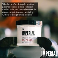 Shine finish from Imperial Gel Pomade for a professional appearance.