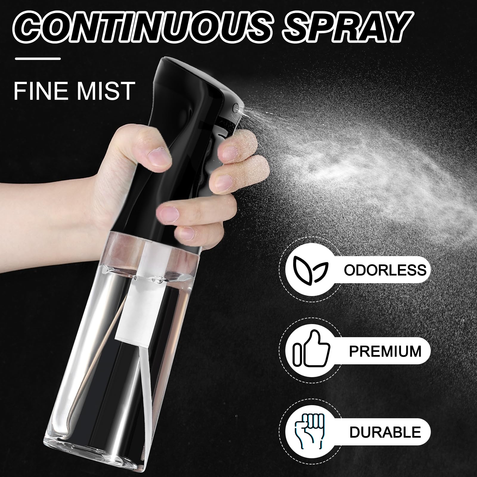Imporx fine-mist nozzle 0.22 mm ensures even application.