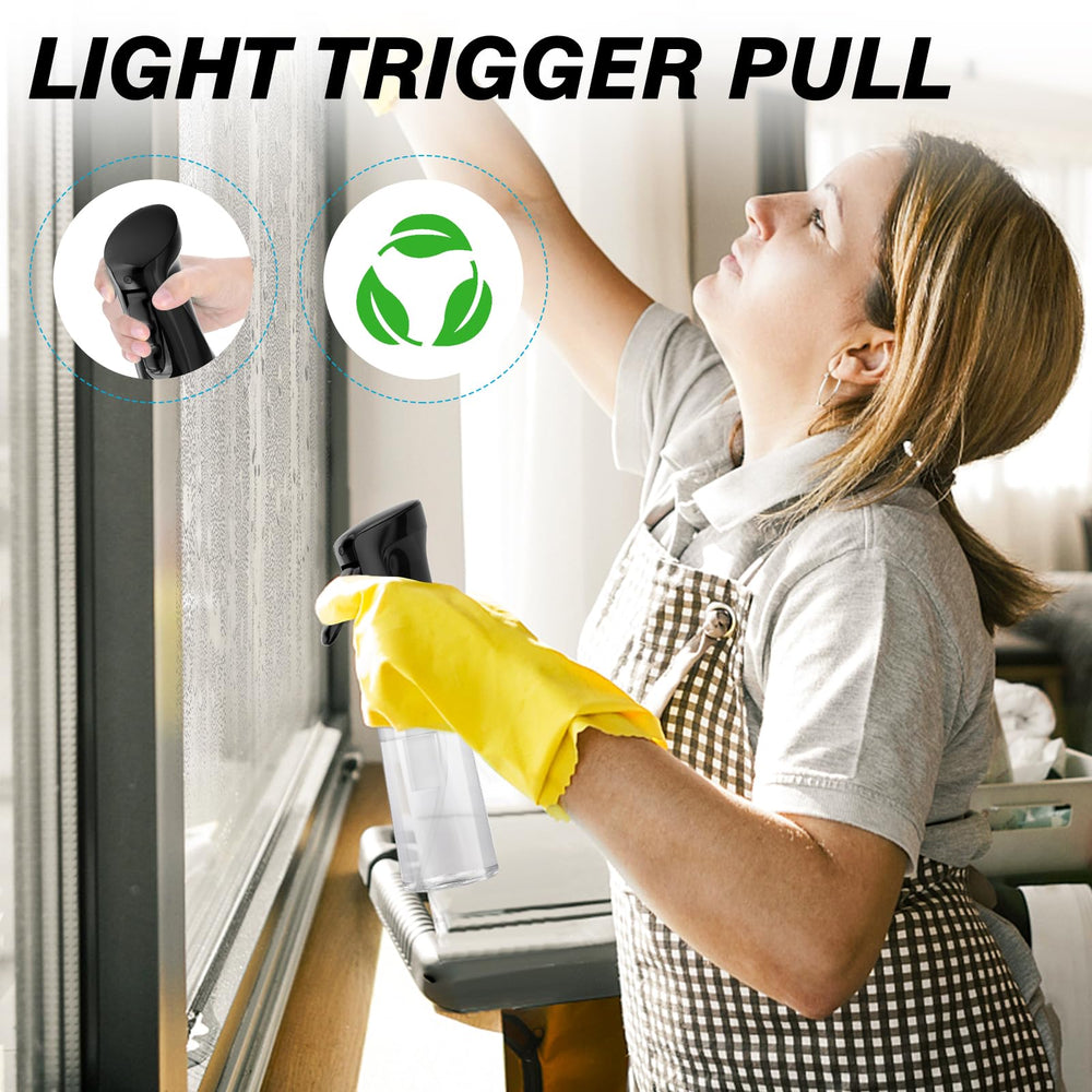 Imporx bottle works horizontally or upside down for flexible spraying.
