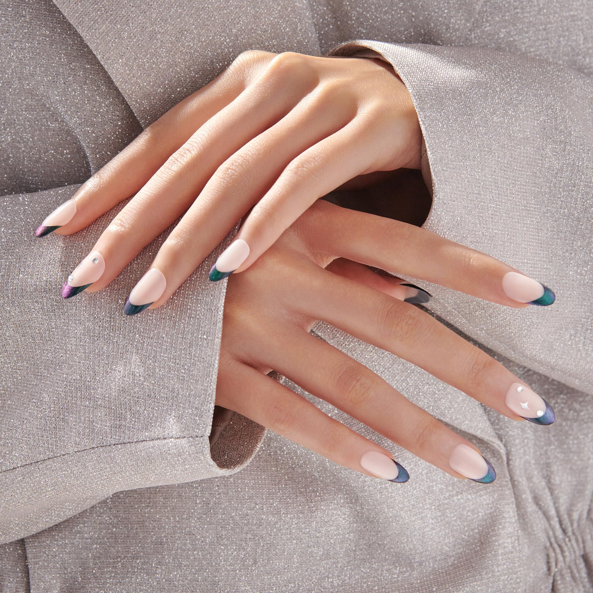 aplicación fácil sin pegamento en uñas imPRESS Visions verde