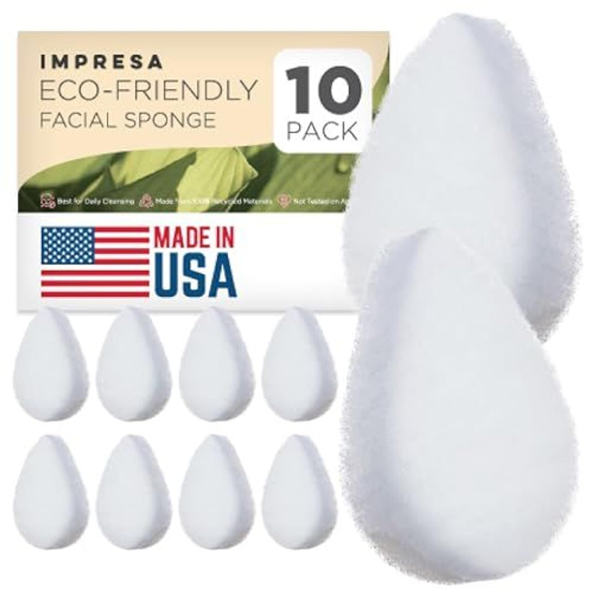 IMPRESA face scrubber close-up showing gentle exfoliation for clean skin