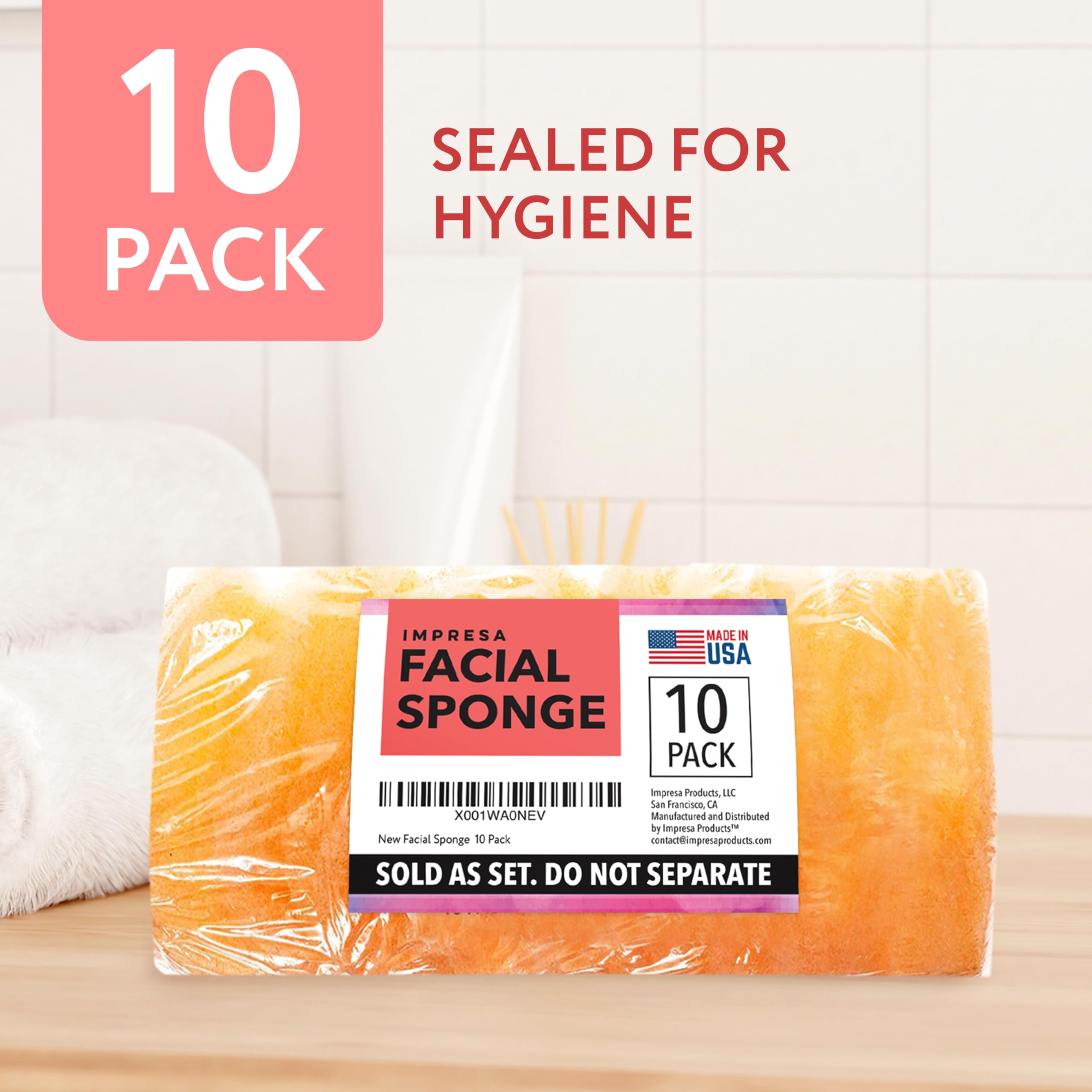 IMPRESA Packaging shot communicates reusable exfoliating pads for daily skincare