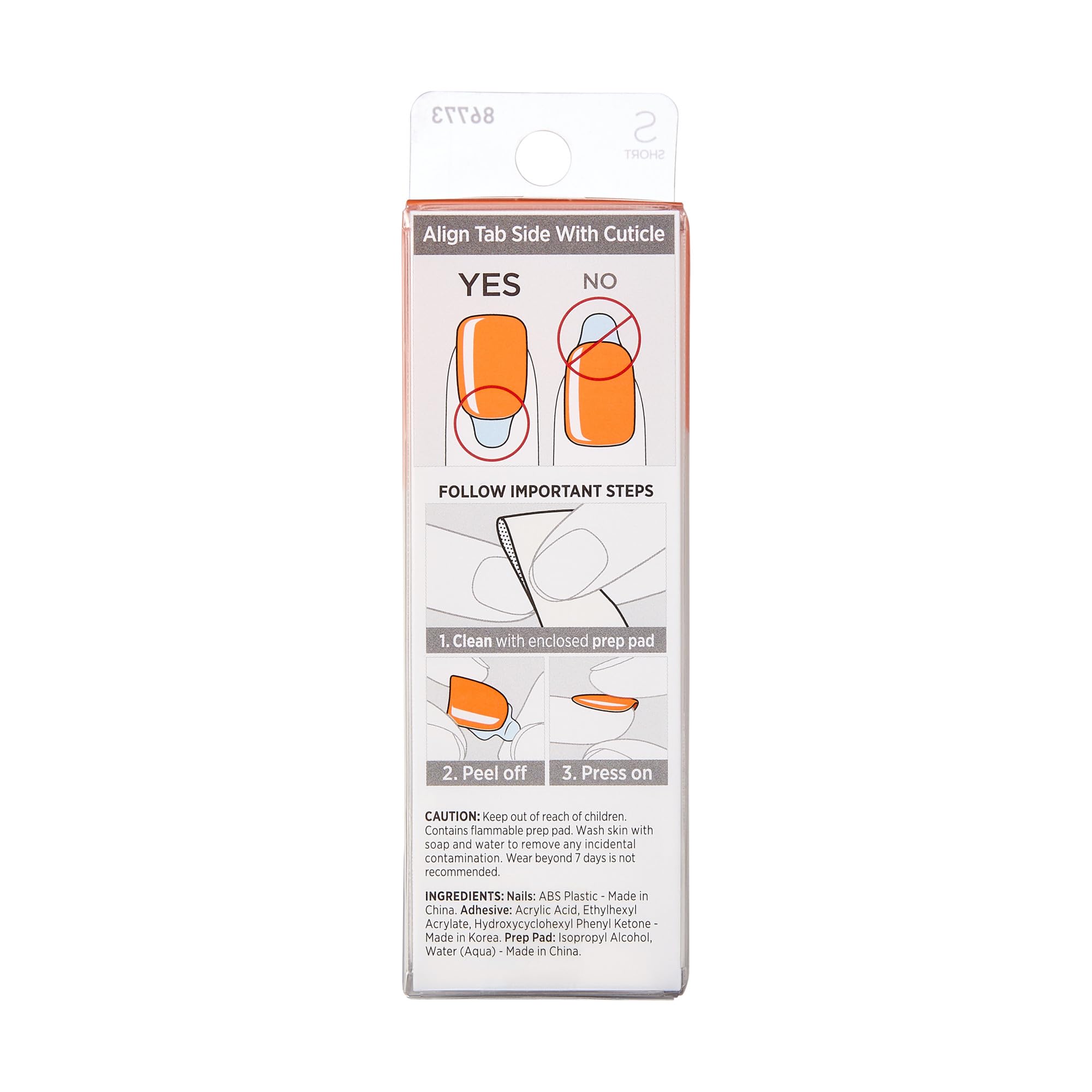 imPRESS Sweet Mango kit contents with 30 nails and tools