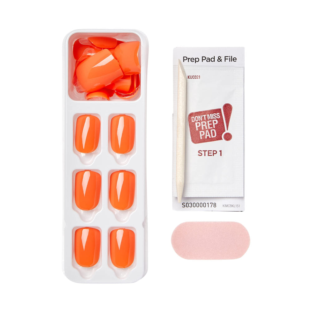 imPRESS Sweet Mango mini file and manicure stick included for prep