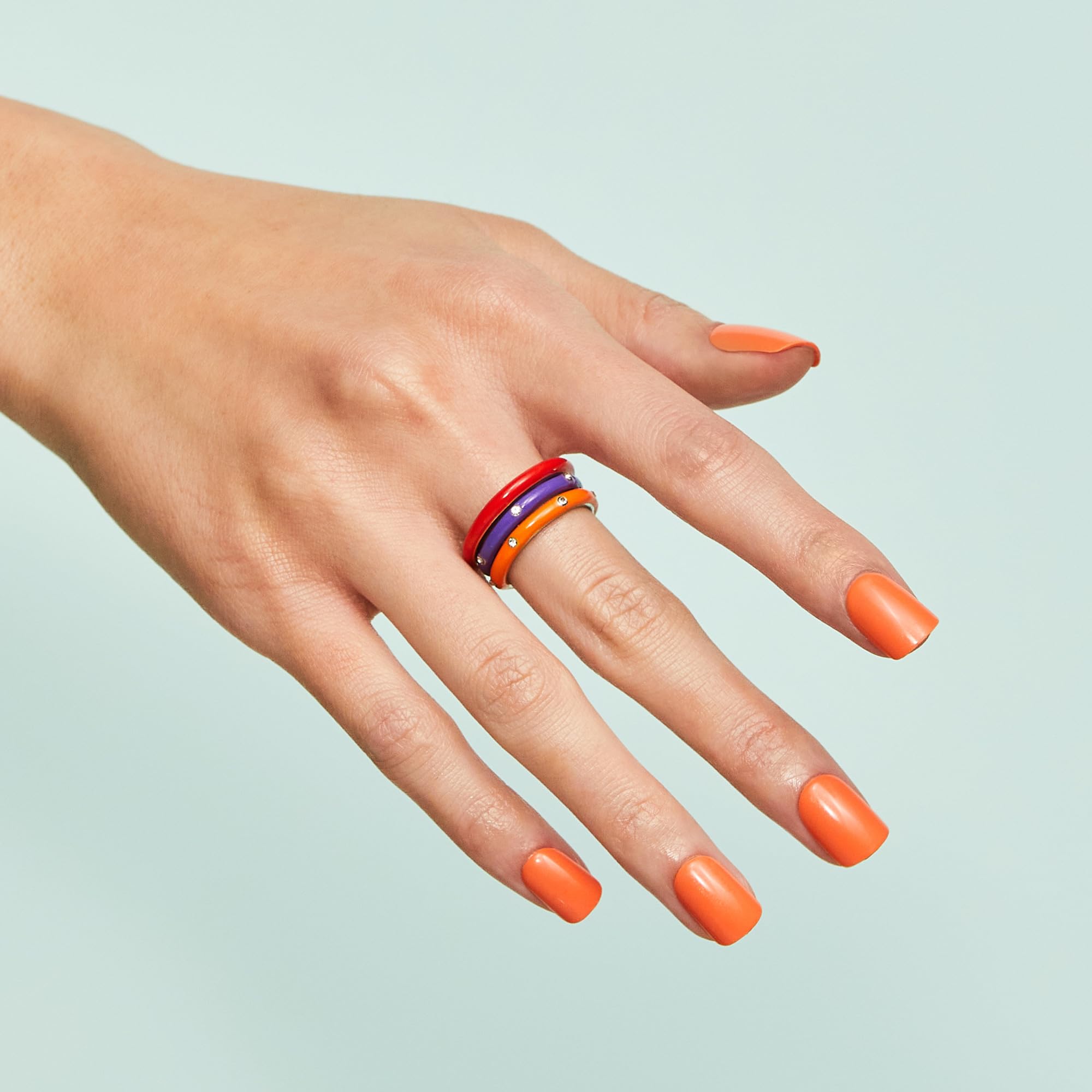 imPRESS Sweet Mango nails highlighting PureFit technology for slim fit