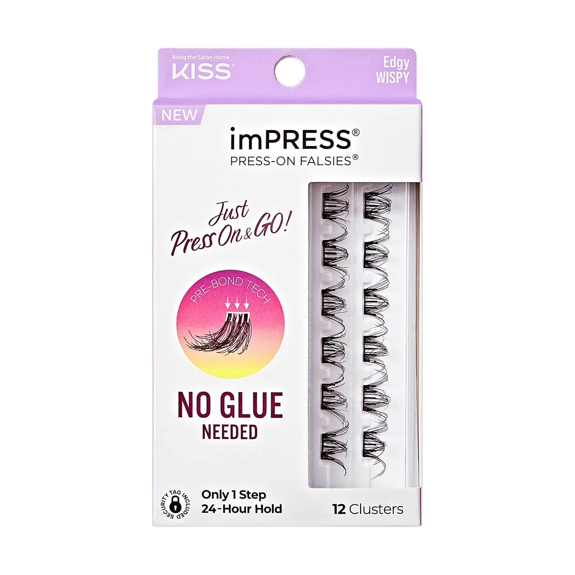 imPRESS Falsies press-on self-adhesive lashes 14-16mm natural look for quick daily glam