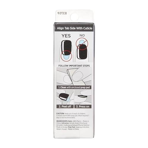 imPRESS forma squoval en negro para un look limpio.