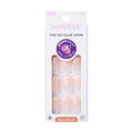 imPRESS No Glue Mani Press On Nails – French Heroic Light Neutral with White Tip (Short Squoval, 30 Nails)