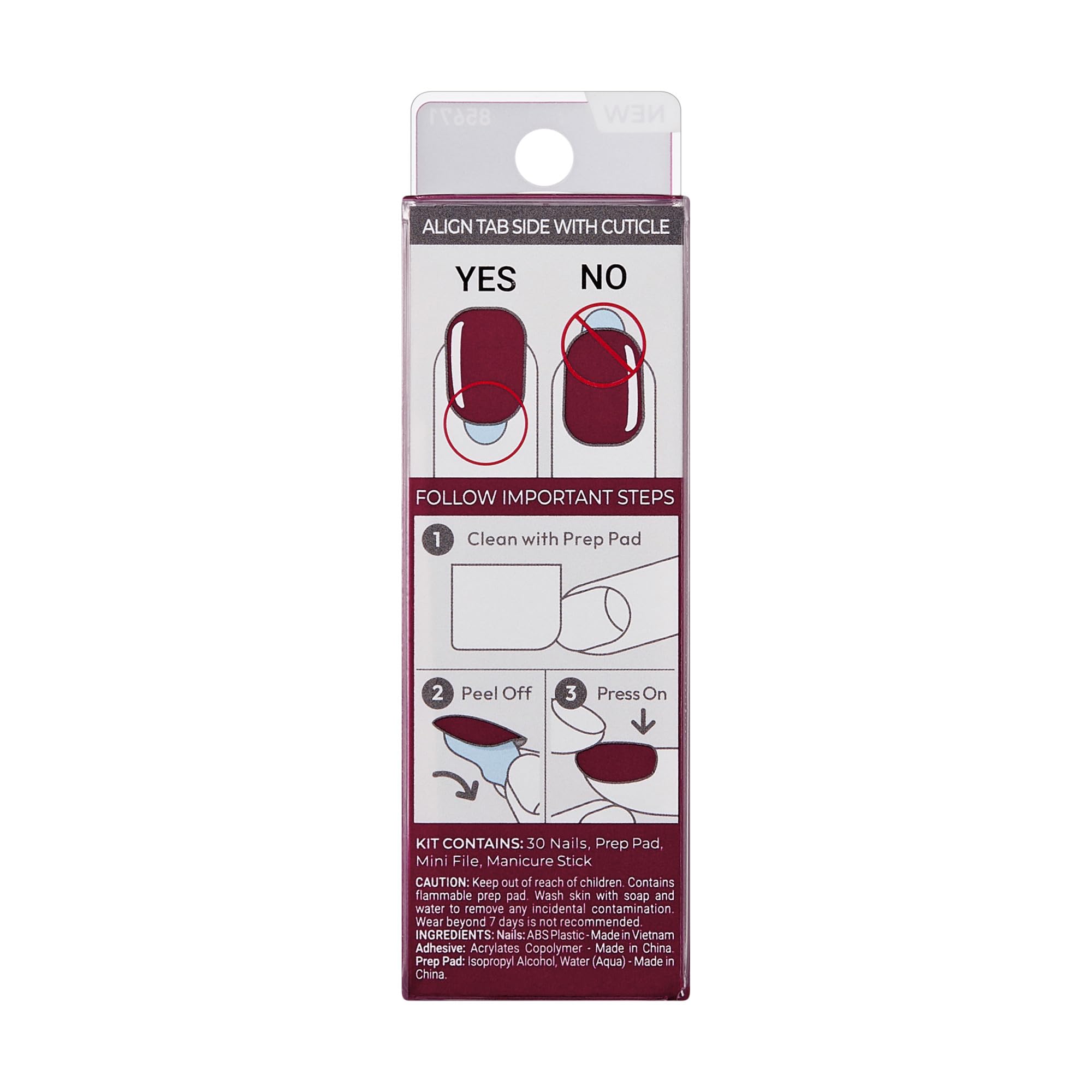 imPRESS Gel Look Natural Nails on display showing a gel-like finish without glue.