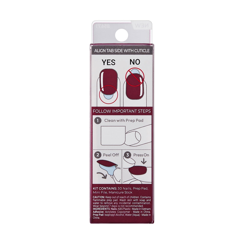 imPRESS Gel Look Natural Nails on display showing a gel-like finish without glue.