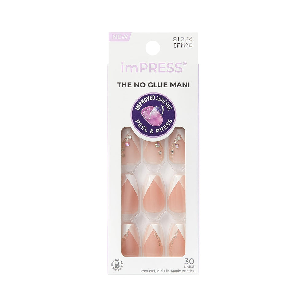 imPRESS Glimpse French nails 30-count kit for easy at-home manicure