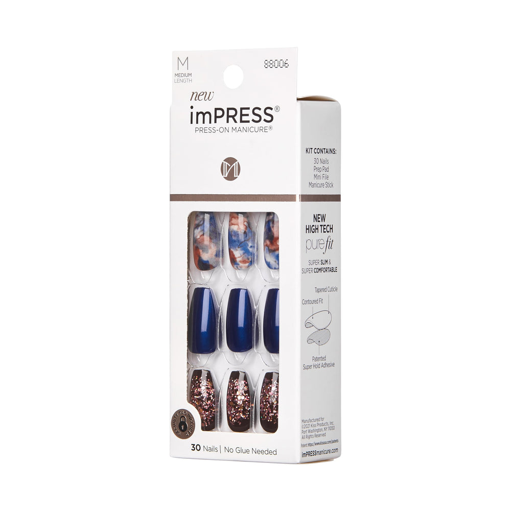 Nails worn during a busy day, showing durable, wear-ready look.