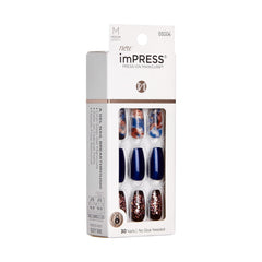 Indigo Autumn swatches reveal instant high-gloss manicure result.