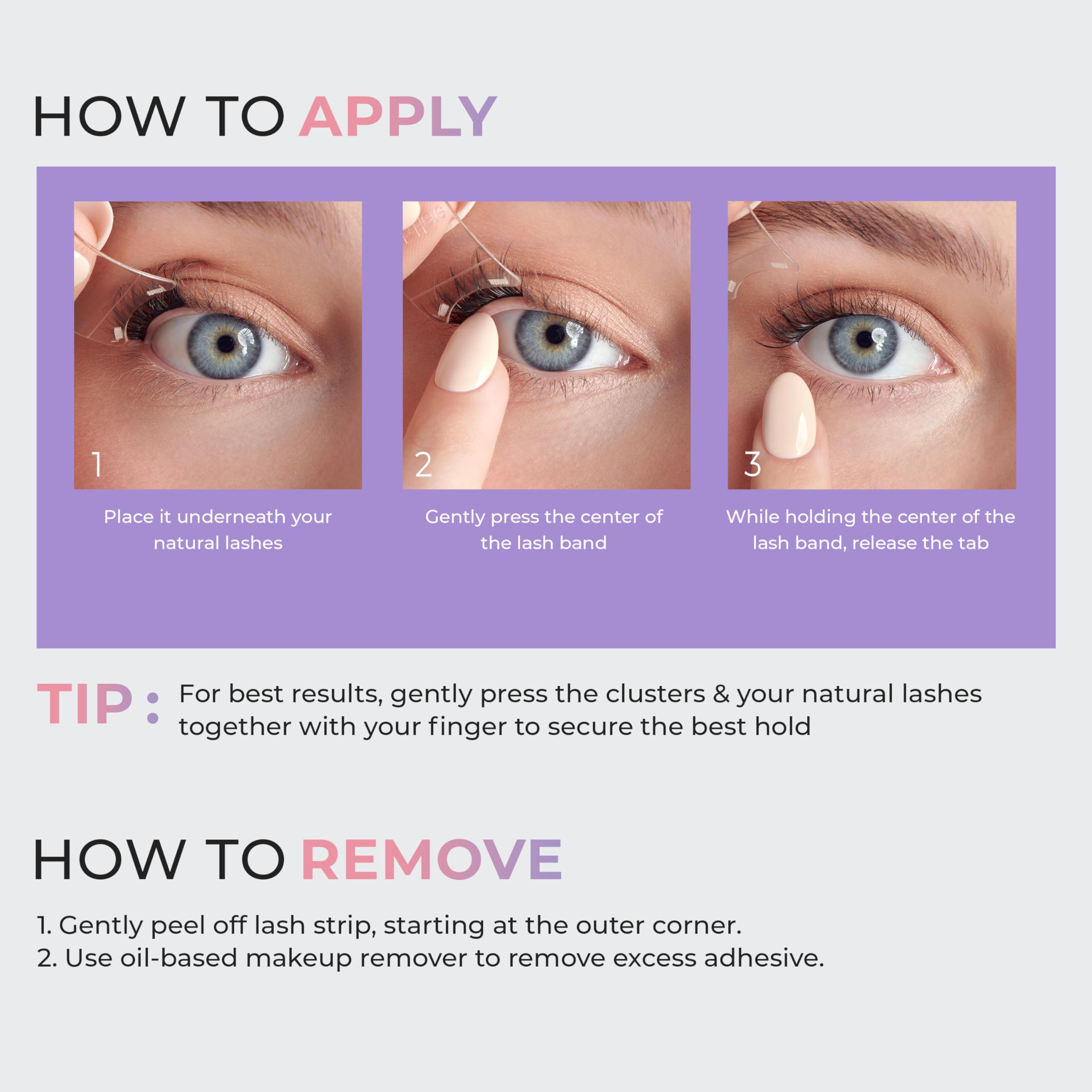 imPRESS KISS Easy Tab outer half-lashes 6-10mm define outer corners