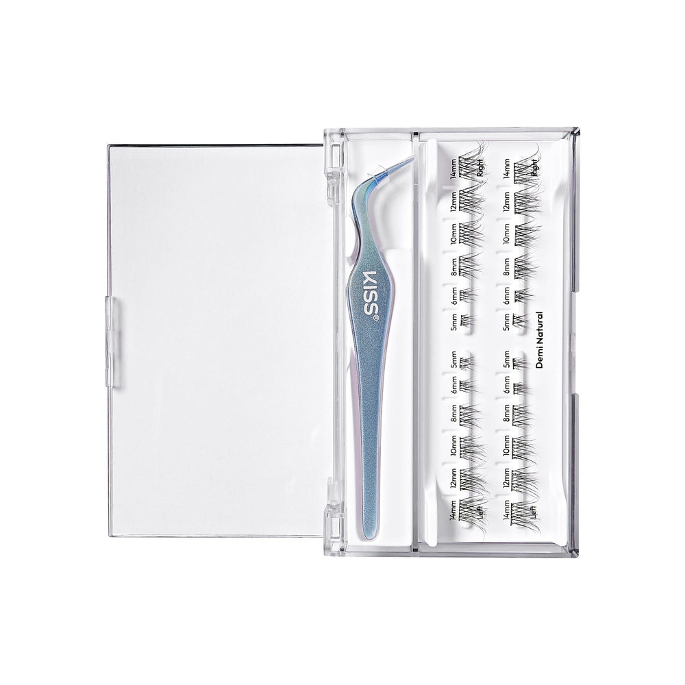 imPRESS Falsies demi-natural 10mm clusters for dinner-to-date lashes