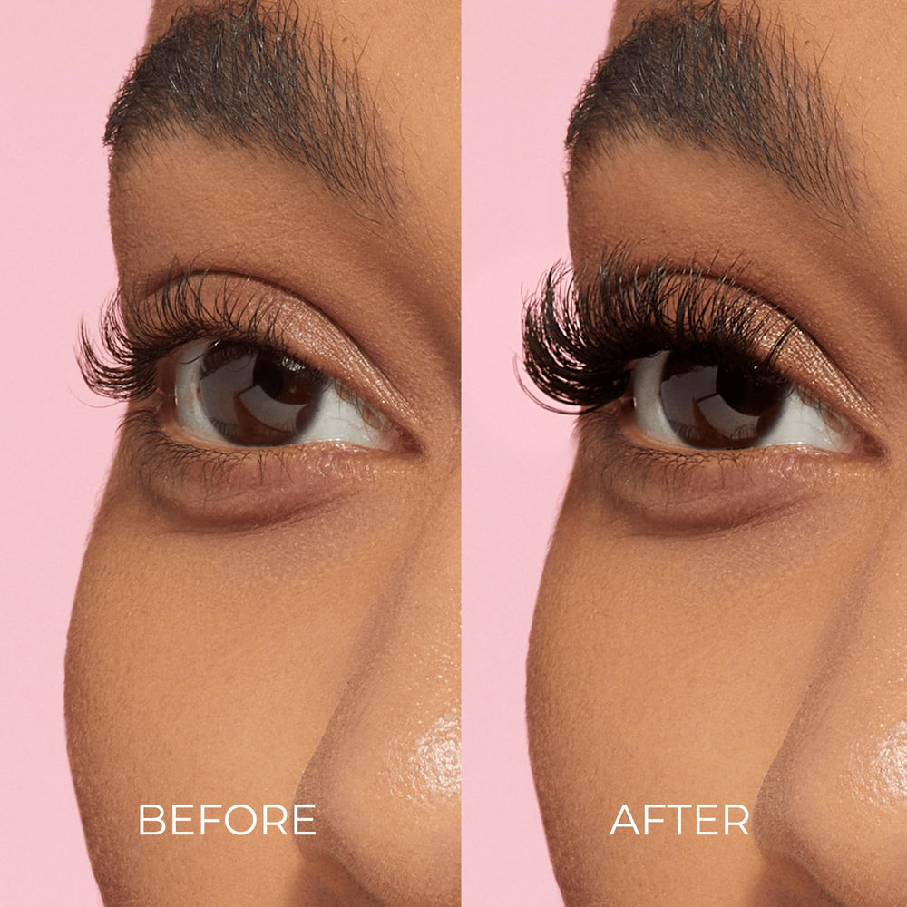 imPRESS KISS falsies invisible band showing seamless lash line
